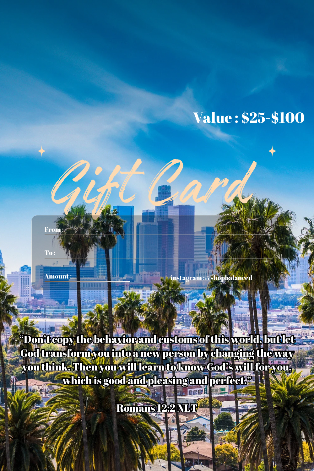 Balanced Gift Card